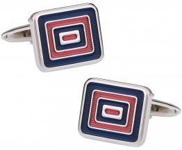 Blue & Red Enamel Cufflinks