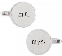 Mr. and Mrs. Wedding Cufflinks