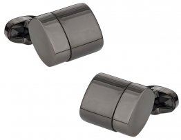 USB Flash Drive Cufflinks in Gun Metal 4GB Total