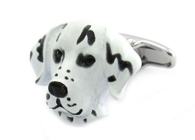 Dalmation Cufflinks Painted