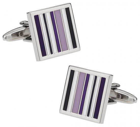 Purple Lined Cufflinks