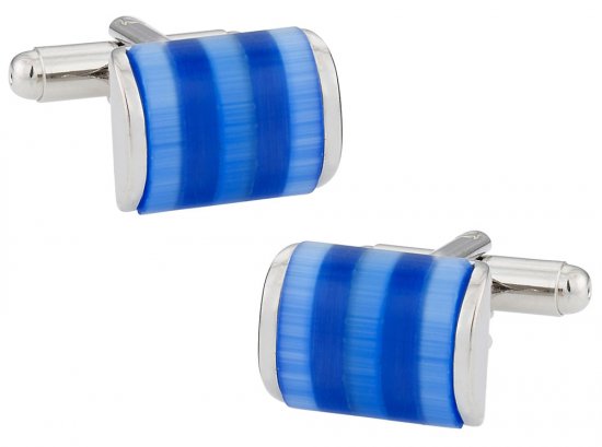 Shimmering Blue Cufflinks