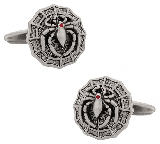 Spider on Web Cufflinks