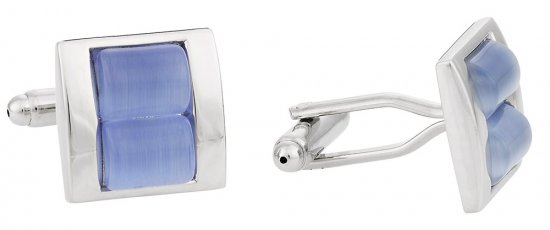 Stacked Blue Cufflinks