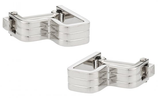 Step Ribbed Cufflinks