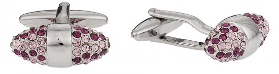 Swarovski Crystal Cone Cufflinks Amethyst