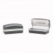 Brushed Burnout Silver Cufflinks