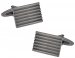 Classic Lined Gunmetal Cufflinks