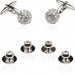 Men's Crystal Ball Cufflinks Studs