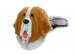 Painted Saint Bernard Cufflinks