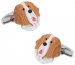 Painted Saint Bernard Cufflinks