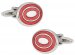 Red Bullseye Cufflinks