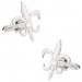 Silver Fleur De Lis Cufflinks